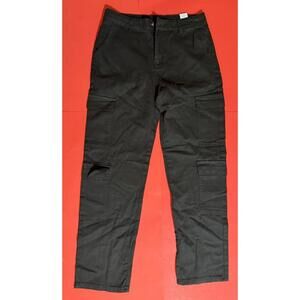 Manfinity Black Cotton Cargo Pants Men's M NWOT